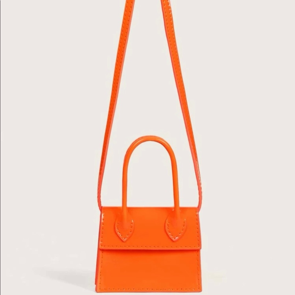 Mini orange fashion purse
